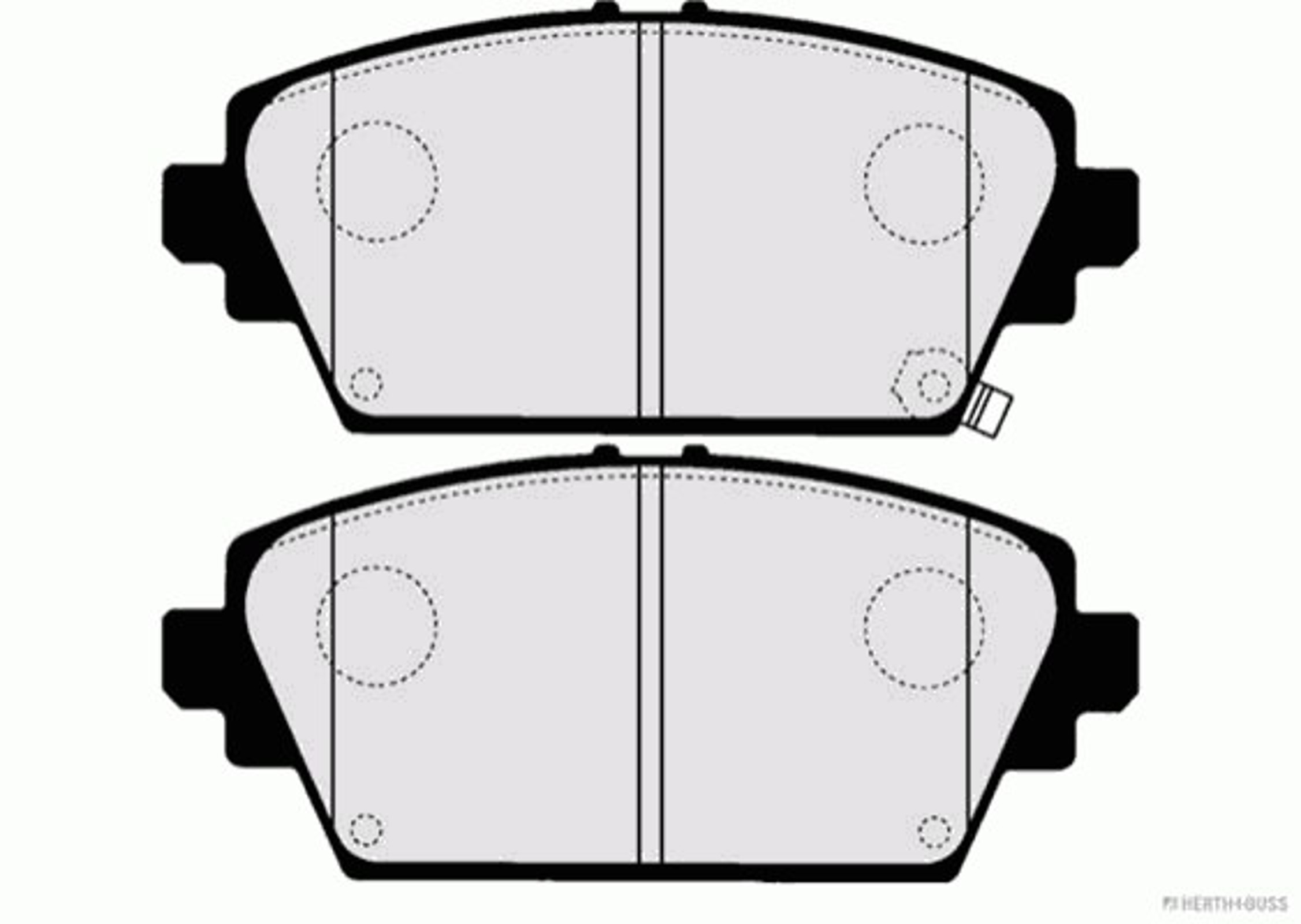 Колодки тормозные дисковые HERTH+BUSS JAKOPARTS J3604047