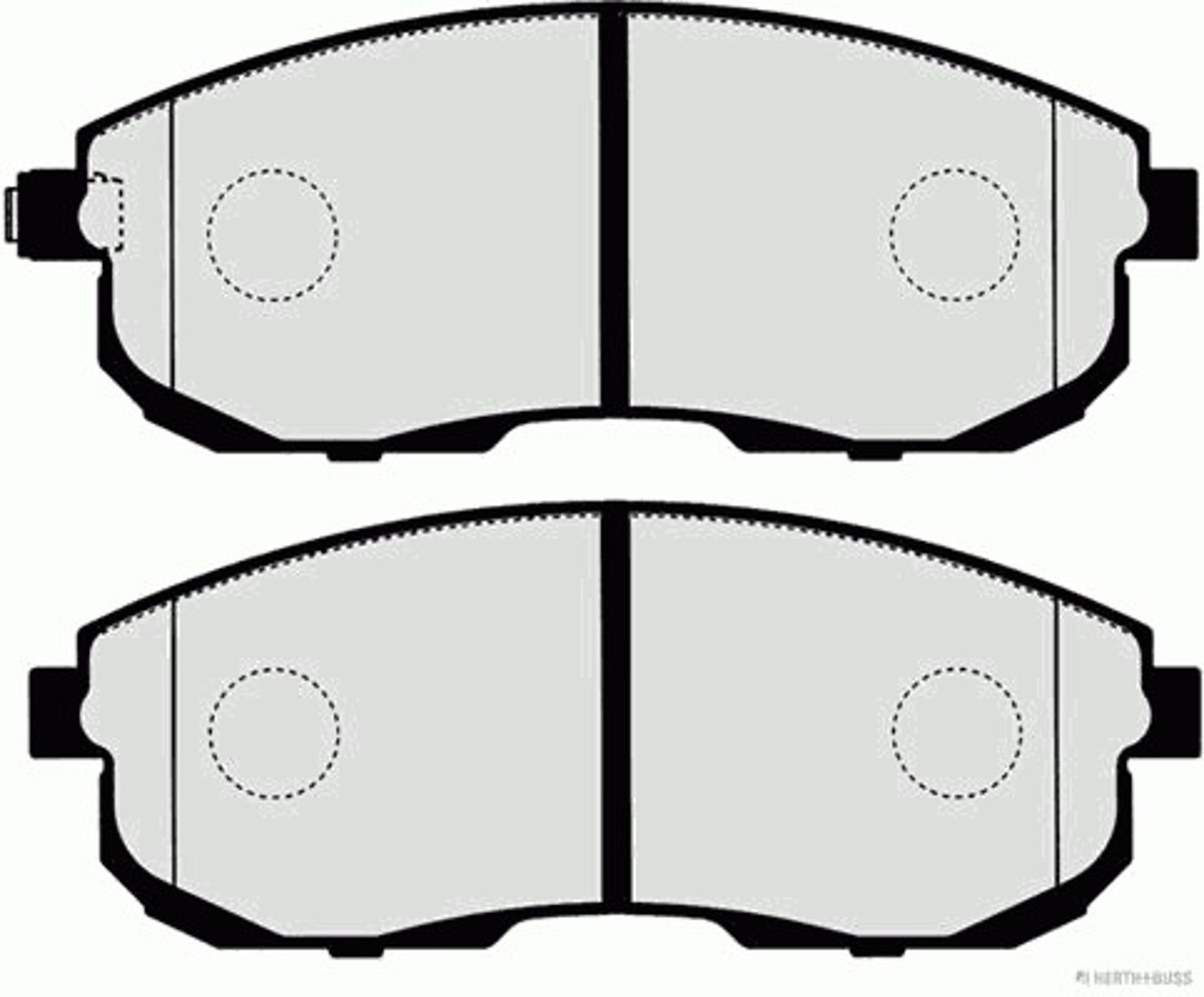 Колодки тормозные дисковые HERTH+BUSS JAKOPARTS J3608033