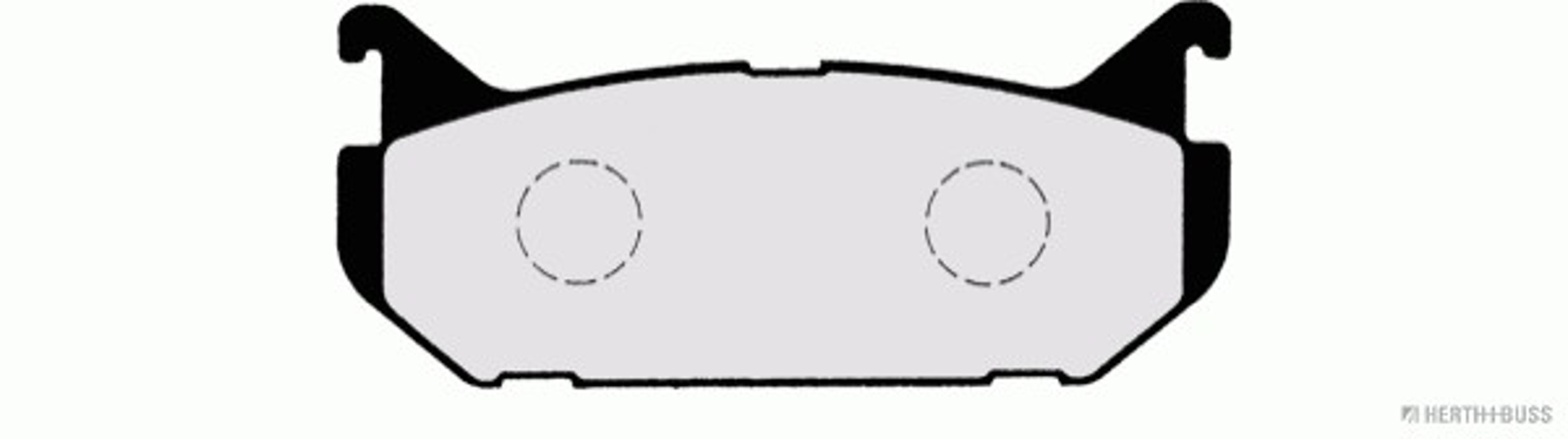 Комплект тормозных колодок дисковый тормоз HERTH+BUSS JAKOPARTS J3613007