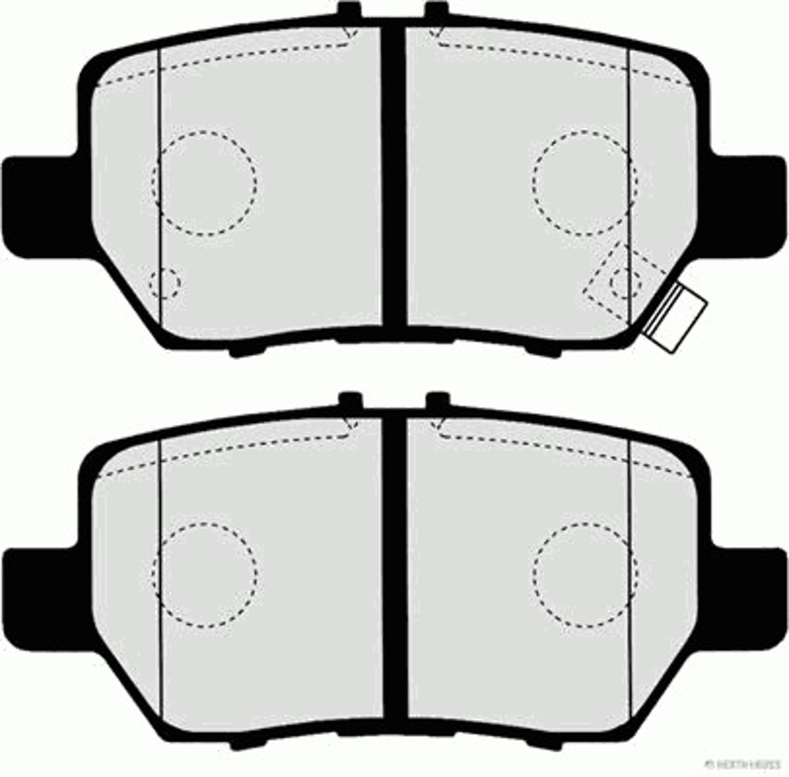 Колодки тормозные дисковые HERTH+BUSS JAKOPARTS J3614018