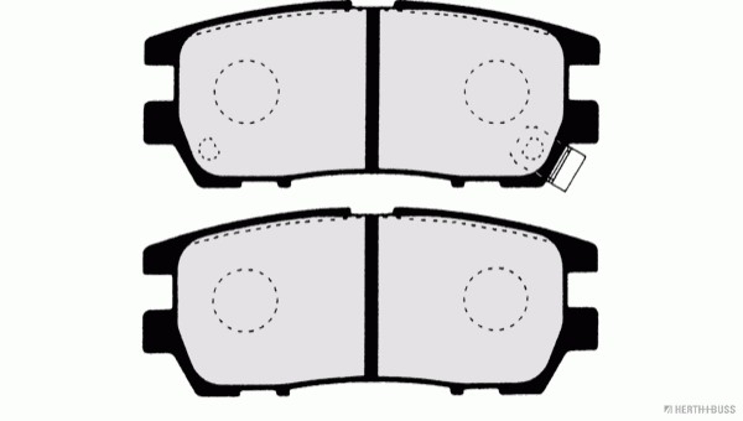Колодки тормозные дисковые HERTH+BUSS JAKOPARTS J3615005