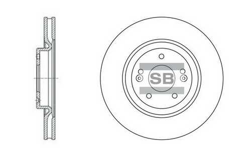 Sd1070 диск тормозной передний вентилир.