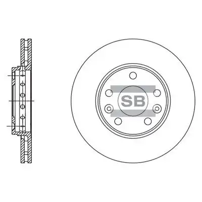 Sd3060 диск тормозной передний HI-Q SD3060