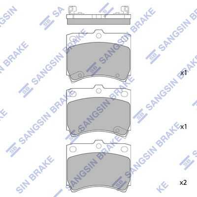 Тормозные колодки дисковые HI-Q SP1049