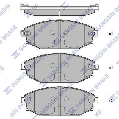 Тормозные колодки дисковые HI-Q SP1053