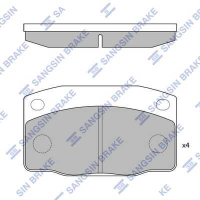 Тормозные колодки дисковые HI-Q SP1055