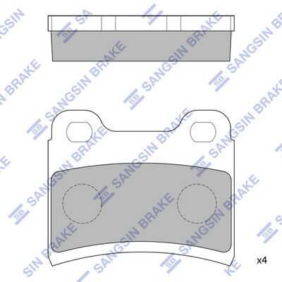 Тормозные колодки дисковые HI-Q SP1064