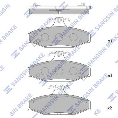 Тормозные колодки дисковые HI-Q SP1066