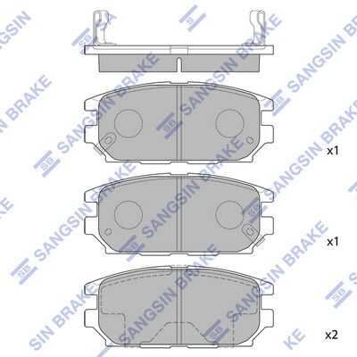 Тормозные колодки дисковые HI-Q SP1069