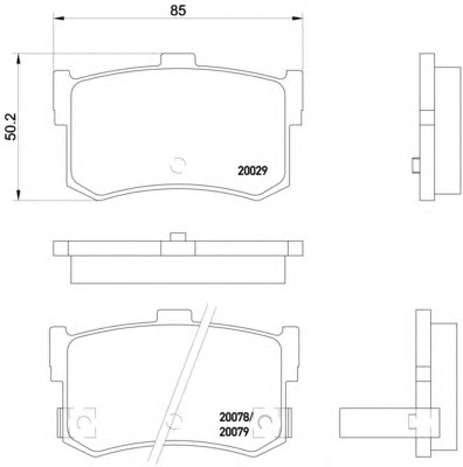 Колодки тормозные дисковые HI-Q SP1074