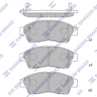 Тормозные колодки дисковые HI-Q SP1110