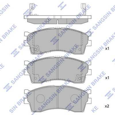 Тормозные колодки дисковые HI-Q SP1113
