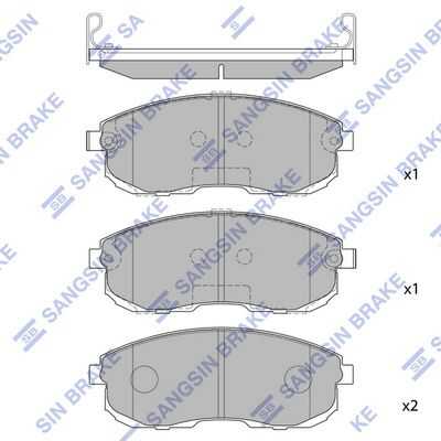 Sp1183sns 293 12 d106m2y991 колодки дисковые п.