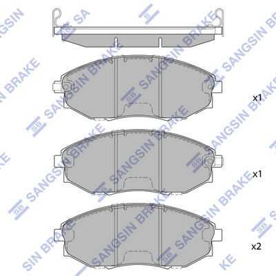 Тормозные колодки дисковые HI-Q SP1193