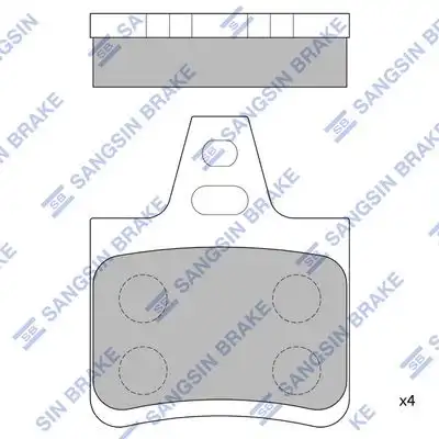 Sp1254 колодки дисковые зад. HI-Q SP1254