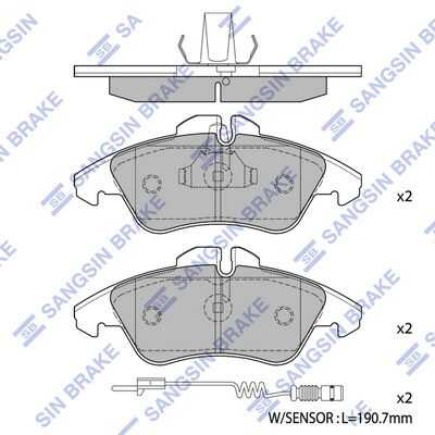 Тормозные колодки дисковые HI-Q SP1273