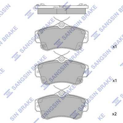 Тормозные колодки дисковые HI-Q SP1359