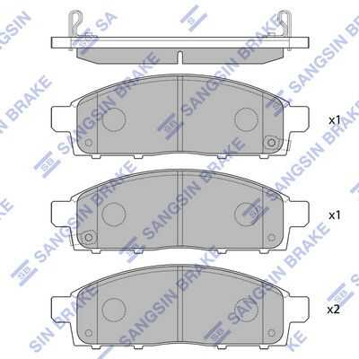 Тормозные колодки дисковые HI-Q SP1361
