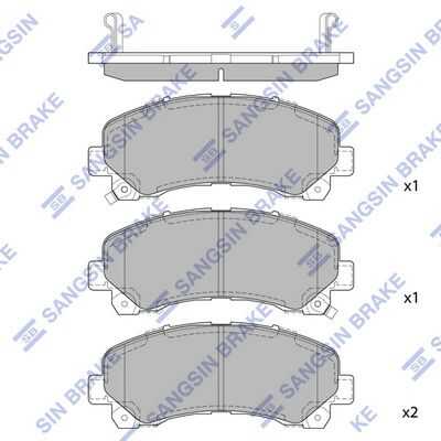 Тормозные колодки дисковые HI-Q SP1409