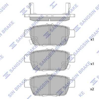 Тормозные колодки дисковые HI-Q SP1430