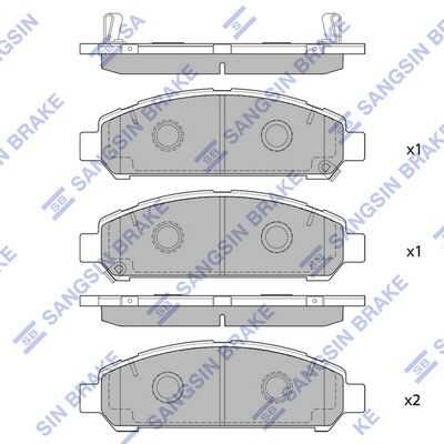 Тормозные колодки дисковые HI-Q SP1454