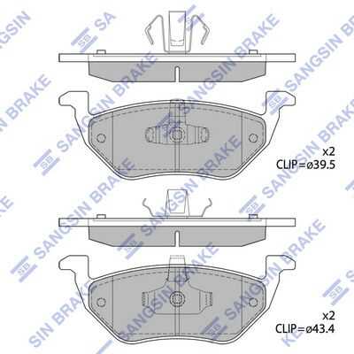 Тормозные колодки дисковые HI-Q SP1498