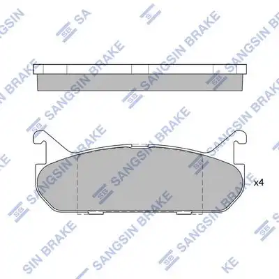 Sp1526 колодки дисковые задние HI-Q SP1526