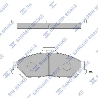 Sp1628 колодки дисковые передние