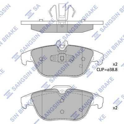 Колодки тормозные HI-Q SP1707