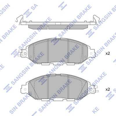 Колодки дисковые передние HI-Q SP1713