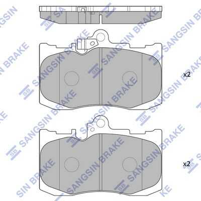 Тормозные колодки дисковые HI-Q SP1773