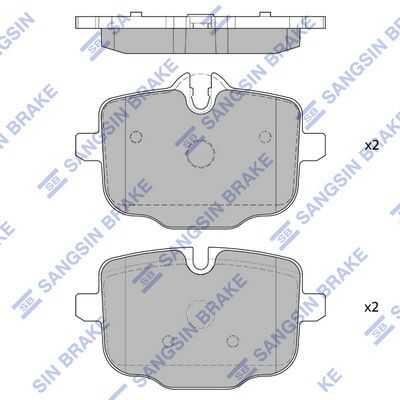 Колодки тормозные задние sp1793 HI-Q SP1793