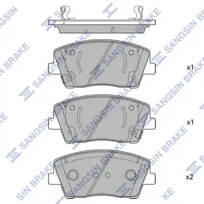 Sp1876 колодки дисковые передние HI-Q SP1876