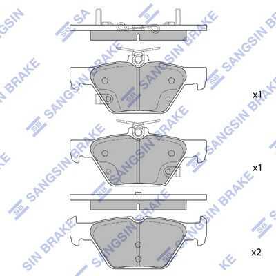 Колодки тормозные дисковые HI-Q SP1879