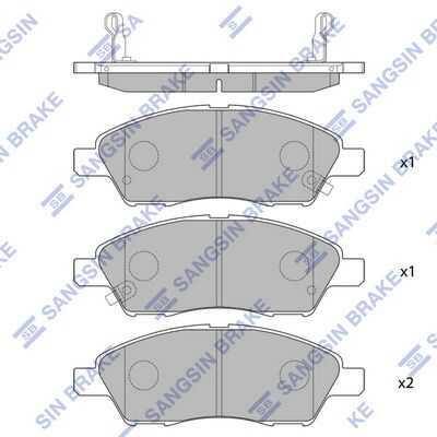 Тормозные колодки дисковые HI-Q SP2084