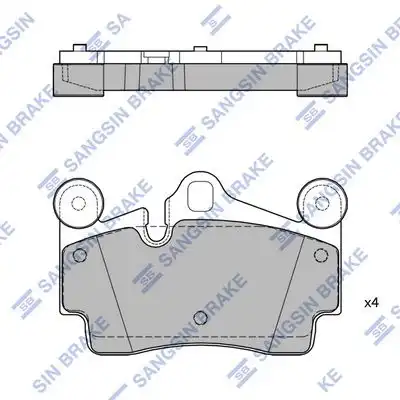 Sp2198 колодки дисковые зад.