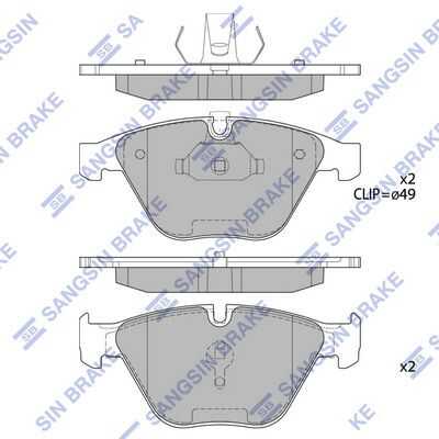 Колодки тормозные HI-Q SP2210