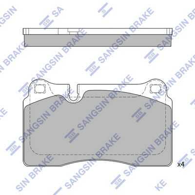 Колодки тормозные дисковые HI-Q SP2231
