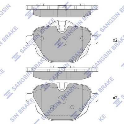 Тормозные колодки дисковые HI-Q SP2275