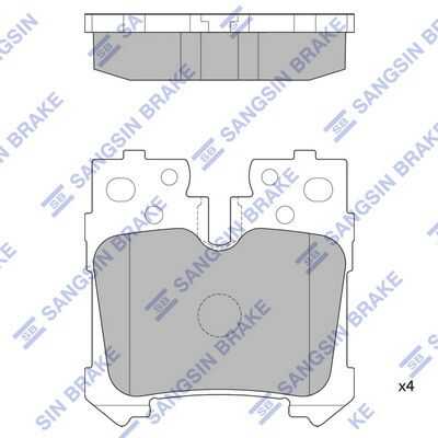 Тормозные колодки дисковые HI-Q SP2301