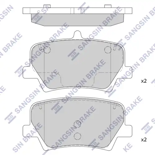 Sp2590 колодки тормозные дисковые задние