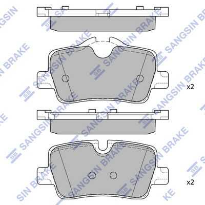 Sp2774 колодки тормозные bmw 3 19- зад. HI-Q SP2774