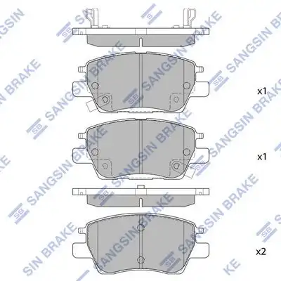 Sp4009 колодки дисковые передние HI-Q SP4009