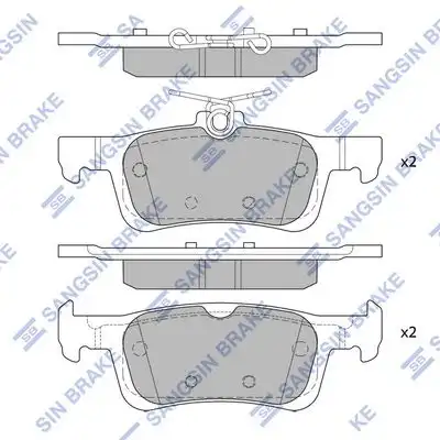 Sp4036 колодки дисковые задние HI-Q SP4036
