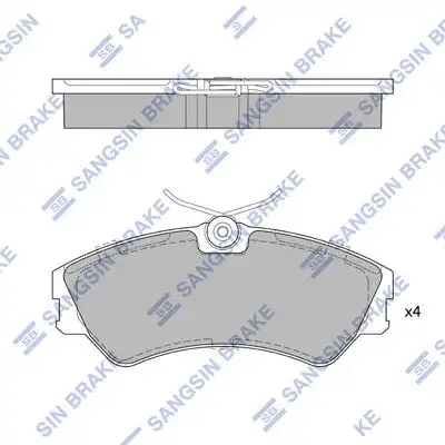 Sp4053 колодки тормозные дисковые передние