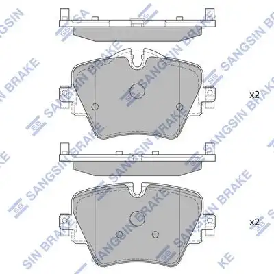Sp4129 колодки дисковые передние