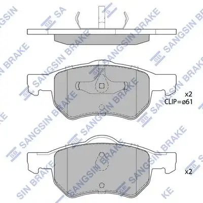 Sp4183 колодки тормозные дисковые передние