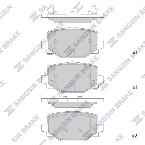 Sp4367 колодки тормозные infiniti qx50 19- задн. HI-Q SP4367
