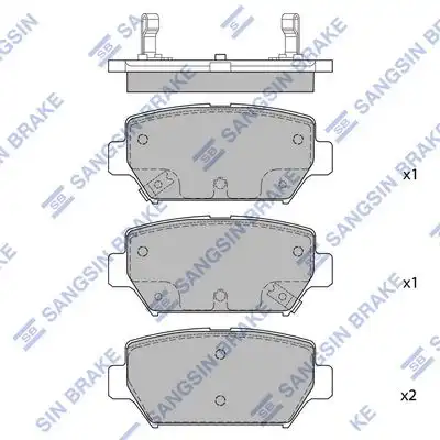 Sp4394 колодки тормозные дисковые задние
