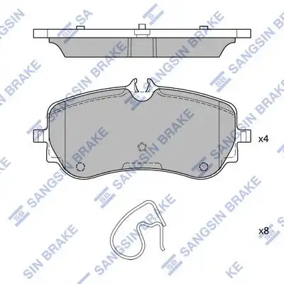 Sp4402 колодки тормозные дисковые задние